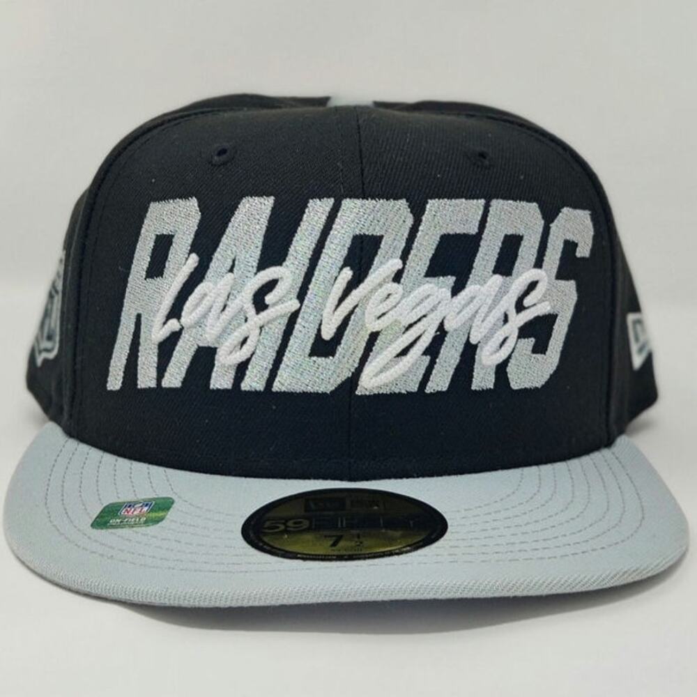 New Era 59FIFTY Las Vegas Raiders 2022 NFL Draft Day Hat 7 1/2